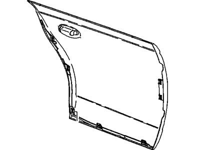 GM 21112404 Panel,Rear Side Door Outer