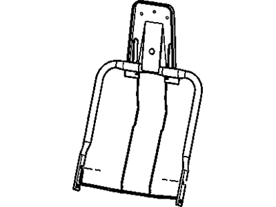 89041447 GM Driver Seat Back Cushion Frame Illustration 1 of 1