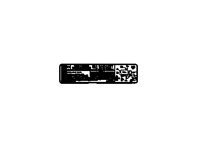 GM 12565728 Label, Vehicle Emission Control Information
