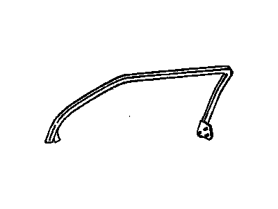 GM 3544566 Weatherstrip Assembly, Roof Side Rail Auxiliary *Black
