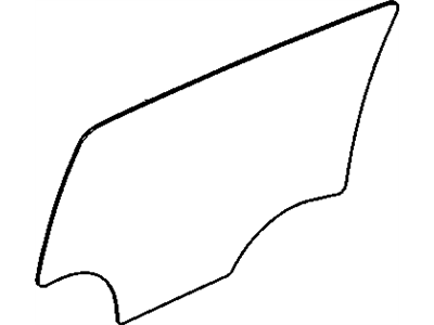 GM 95229725 Rear Side Door Window 95229725 GM Rear Side Door Window Illustration 1 of 1