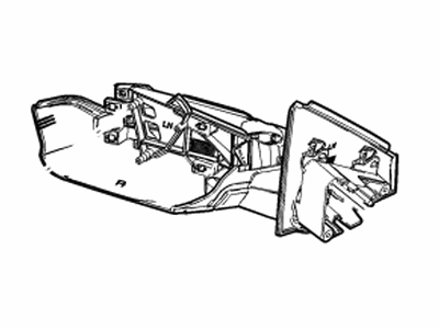 GM 84604250 Mirror Assembly, O/S Rr View (W/O Cvr)