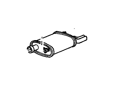 GM 22576700 Muffler Assembly W/Tailpipe