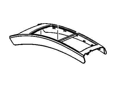 GM 89039924 Plate Asm,Front Floor Upper Console Trim *Ebony