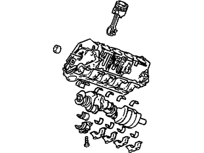 GM 12556121 Engine,(Service Partial)
