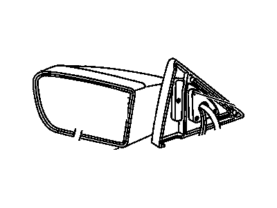 25663868 - Genuine GM Mirror Asm,Outside Rear View *Paint To Mat