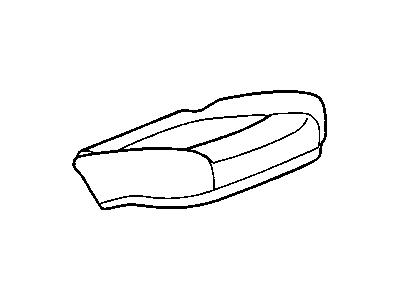 25939189 GM Rear Seat Cushion Pad Cover *Ebony Illustration 1 of 1