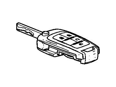 GM 20979469 Key,Dr Lock & Ignition Lock Folding (W/ Remote Control Door Lock Transmitter)