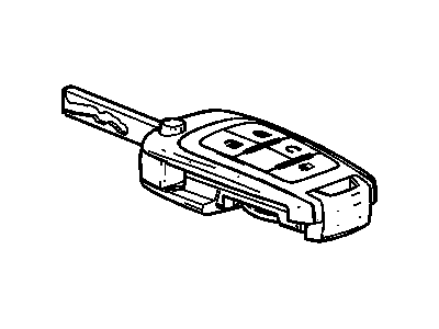 GM 13504200 Key Assembly, Door Lock & Ignition Lock Folding (W/ Remote Control Door