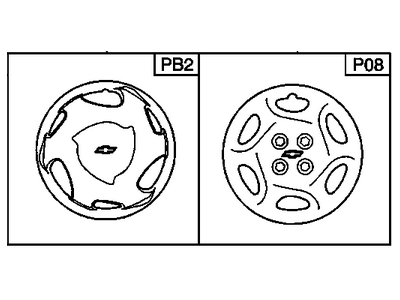 Chevrolet Prizm Wheel Cover - 10290958