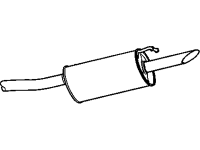 GM 25905568 Exhaust Muffler Assembly (W/ Catalytic Converter, Exhaust & Ta