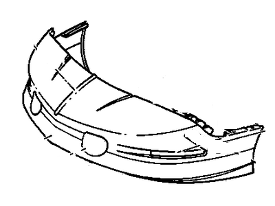 GM 10242397 Front Bumper Cover
