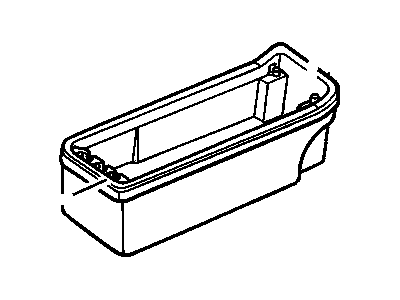 12521095 GM Base Assembly, Front Seat Folding Storage Armrest *Ruby *Red Illustration 1 of 1