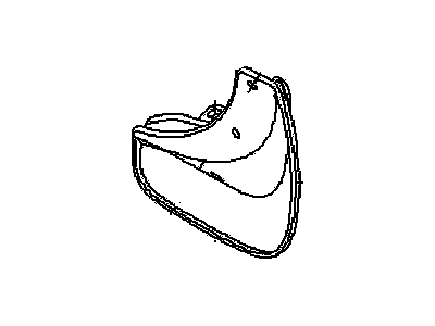 GM 96543038 Guard,Rear Mud Flap