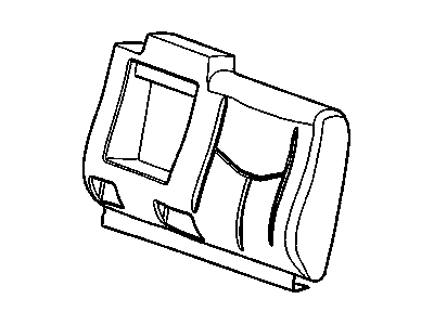GM 19127602 Cover,Rear Seat Back Cushion *Brick