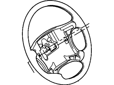 GM 16760594 Steering Wheel Assembly *Oak