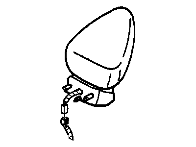 2002 Chevrolet Corvette Side View Mirrors - 10416058