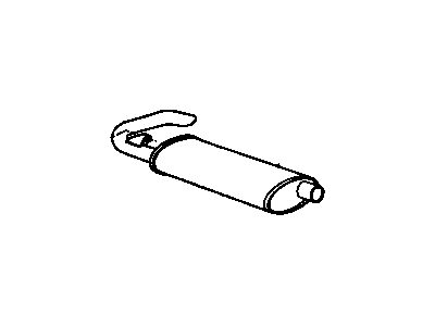 GM 25532591 Exhaust Muffler Assembly W/Tailpipe