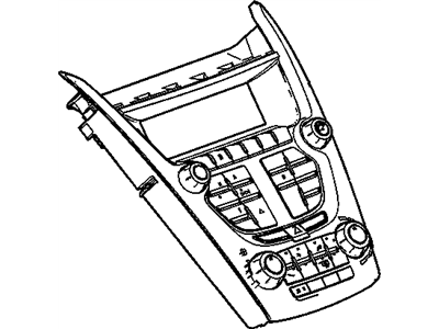 GM 23334952 Control Assembly, Amplitude Modulation/Frequency Modulation Stereo Radio *Argent