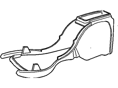 GM 15004095 Compartment Assembly, Front Floor Console *Graphite