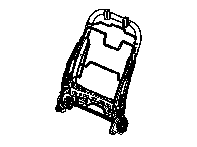 GM 20951087 Frame Assembly, Driver Seat Back Cushion