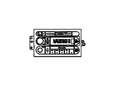 GM 10448398 Radio Assembly, Amplitude Modulation/Frequency Modulation Stereo & Clock & Tape Player