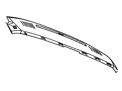 12511119 GM Instrument Panel Trim Pad Assembly *Black Illustration 1 of 1