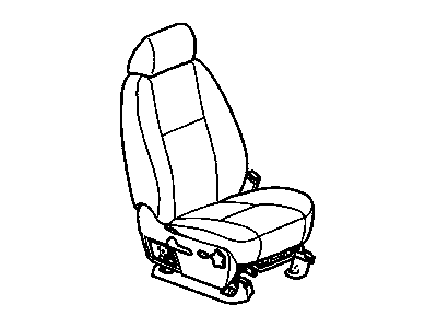 GM 25978451 Seat Assembly, Pass *Ebony