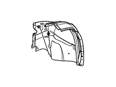 GM 25849001 Liner, Front Wheelhouse Rear