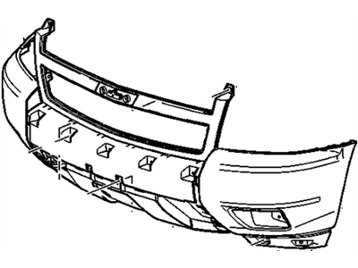 Chevrolet Suburban Bumper - 25830185