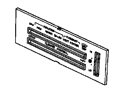 GM 1227372 Air Conditioner Control Dial