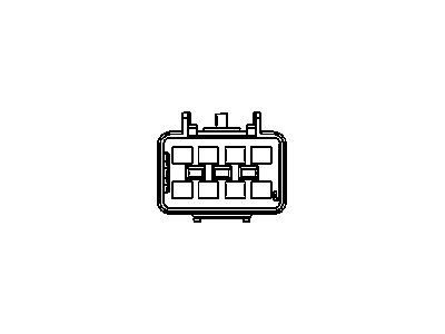 GM 15306176 Connector, W/Leads, 8-Way M. *Black