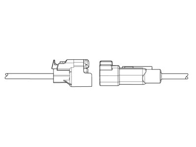 GM 19167740 Connector,Sensor, Front Wheel Speed W/Leads *Black