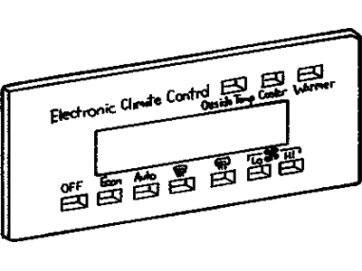 1989 Cadillac Deville A/C Switch - 16140631