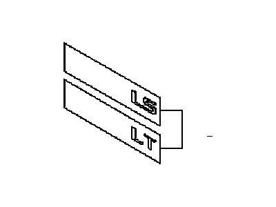 GM 96810485 Plate,Rear Compartment Lid Name