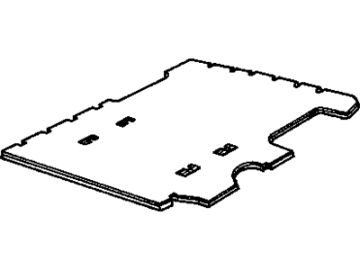 GM 12344083 Mat Pkg,Rear #2 Carpet