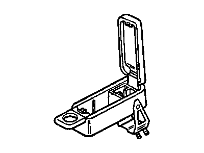 GM 12515285 Base Assembly, Front Seat Folding Storage Armrest Hvac *Beige