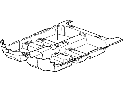 GM 23369494 Carpet Assembly, Floor Panel *Titanium