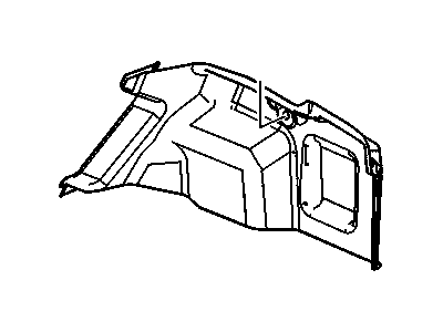 GM 25751891 Trim Assembly, Rear Compartment Side
