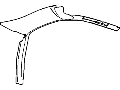 GM 10440954 Molding Assembly, Windshield Side Upper Garnish *Blue