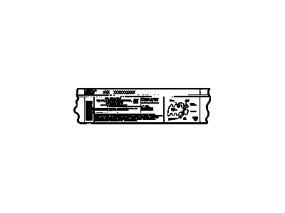 GM 19257194 Label,Vehicle Emission Control Information