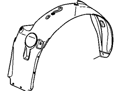 GM 15286086 Liner, Front Wheelhouse