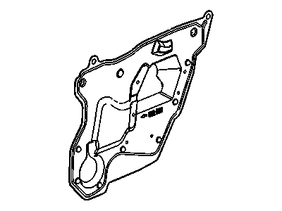 GM 25723826 Deflector Assembly, Rear Side Door Water
