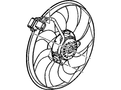 2012 Chevrolet Sonic A/C Condenser Fan - 95018629