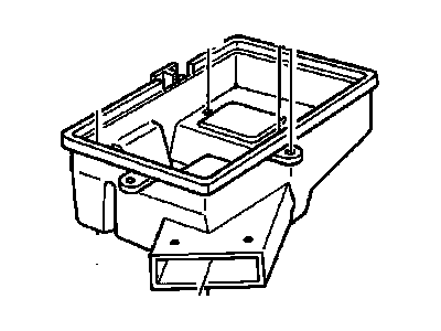 1993 Cadillac Deville Air Filter Box - 25099358