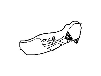 GM 20952808 Panel, Driver Seat Cushion Outer Finish *Shale