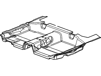 GM 22789479 Mat Assembly, Rear Floor