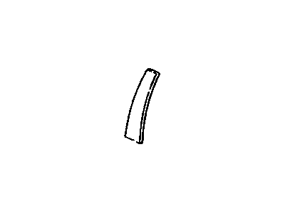 GM 22603190 Applique Assembly, Front Side Door Window Frame Rear *Black