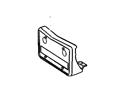 GM 20728832 BRACKET, License Plate