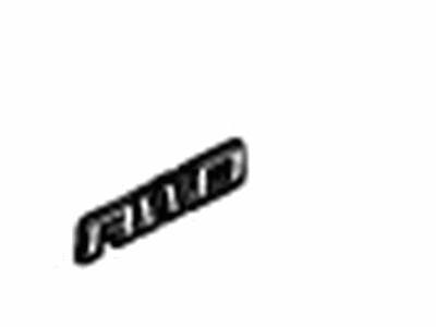GM 84327497 Plate Assembly, L/Gate Trans Na *Chrome M